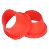 2pcs Car Speaker Waterproof Cover Silica Gel Red Insulation Protective