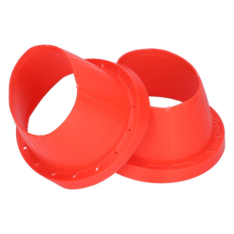 2pcs Car Speaker Waterproof Cover Silica Gel Red Insulation Protective