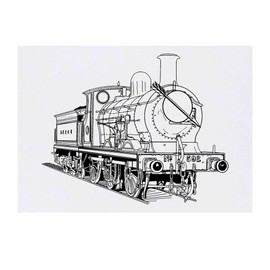 'Golden Arrow Steam Train' Temporary Tattoo - Water Resistant, Skin-Safe, Non-Toxic Transfer (TO00041146)