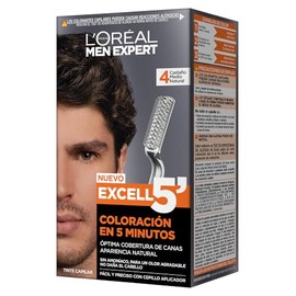 L'Oreal Paris, 2 Tintes De Cabello Para Hombres, Men Expert Excell 5 De Tono 3 Castaño Natural