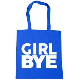 Hippowarehouse GIRL BYE Tote Shopping Gym Beach Bag 42cm x38cm, 10 litres