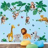 DECOWALL DS12-8069 Jungle Animal Cartoon Wall Sticker Children's Wall Sticker