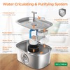 Cat Water Fountain Stainless Steel: 108oz/3.2L Cat Fountain for Drinking