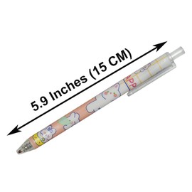 Maydahui 12PCS Rabbits Carrots Gel Pen Cute Cartoon Pens Retractable Printing Pen Black Ink for Students Office School Supply