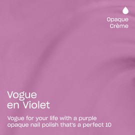 OPI Nail Lacquer Vogue en Violet | Opaque Soft Purple Crème Chip Resistant Nail Polish | Make 'Em Jelly! Collection | Summer 2025