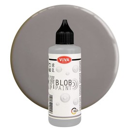 Viva Decor® Blob Paint (Grey, 90 ml) Ready-to-Use Blob Painting Paints with Properties of Acrylic Paint - Dot Painting Art, Dotting Tool for Canvas, Mandala and More - Made in Germany
