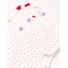 Petit Bateau Baby Girls' Short-Sleeved Bodysuit with Stripes (Pack of