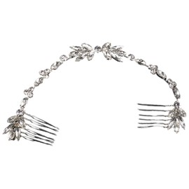 Bridal Wedding Hair Combs, Leaves Hair Band, Wedding, Crystal Bridal Hair Accessories, Andmade, for Wedding, Anniversary, Valentine's Day