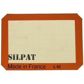 Silpat AE295205-01 Premium Non-Stick Silicone Baking Mat, 11-3/4-Inch x 8-1/4-Inch (2 pack) by Silpat