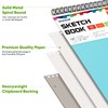Soucolor 9" x 12" Sketch Book, 1-Pack 100 Sheets Spiral