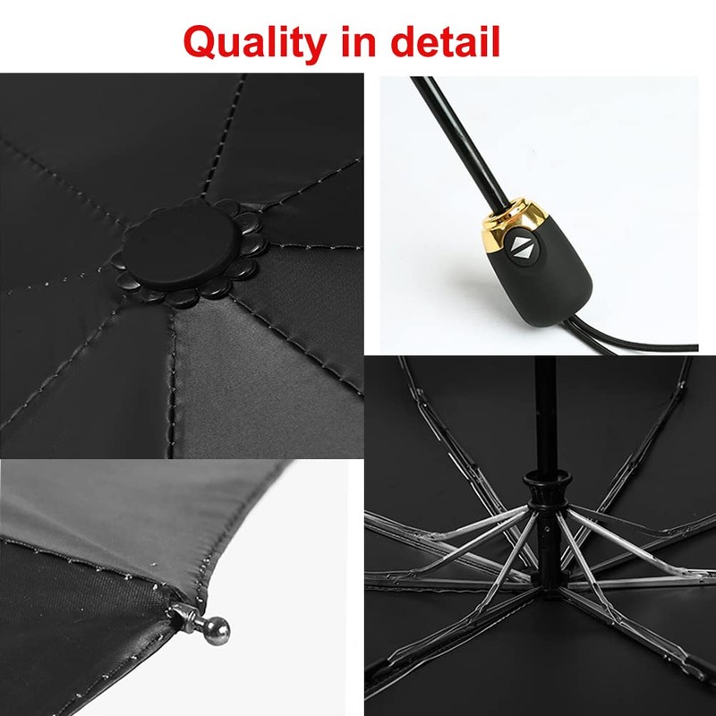 Finex Mickey Hands Pattern - Black - Travel Compact Auto