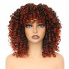 PORSMEER Pelucas Afro Rizadas De 35 Cm Para Mujer, Cortas,