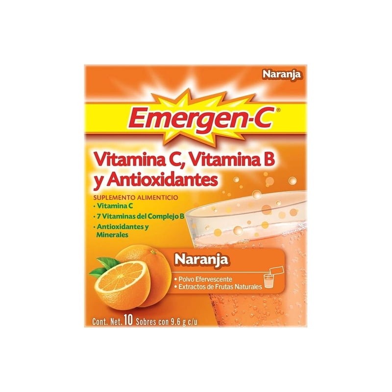 Emergen C sabor naranja 10 sobres
