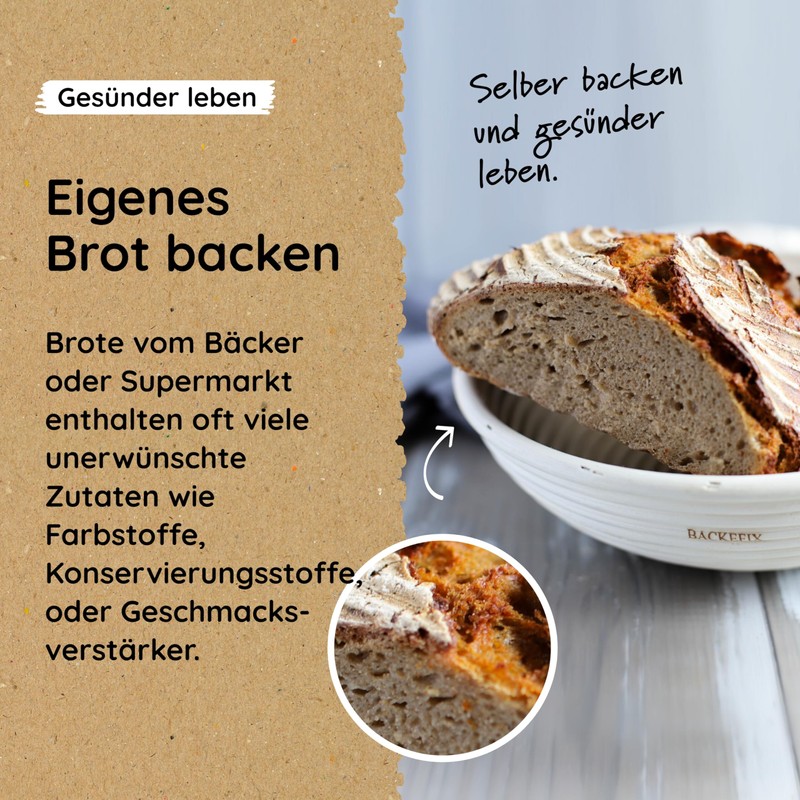 Backefix Proofing Basket Round 23 cm for 500 g to