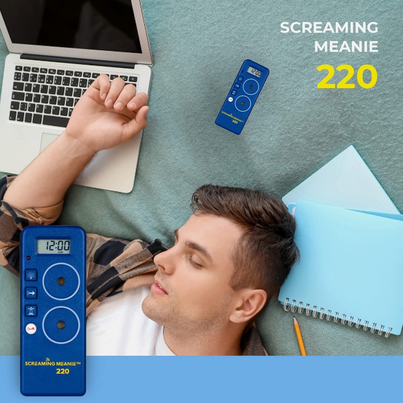 Screaming Meanie 220 Alarm Clock and Timer, Extremely Loud for