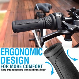 Marque Twist Shifter Handlebar Grip - Bike Handlebar Grips Designed for Twist Shifter 90mm (Black)