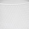 Simple Designs LT1074-WHT Wired Mesh Uplight Table Lamp, White