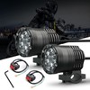GZRUICA Motorcycle LED Fog Light, Auxiliary Light, Spotlight, Work Light,