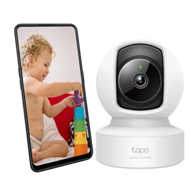 TP-Link Tapo Smart Pan/Tilt AI Home Security Camera, Wireless or Wired Connection, 2K 4MP, 360º Horizontal, Two-Way Audio, Night Vision, Baby Monitor, Smart AI Detection and Notifications(Tapo C222)