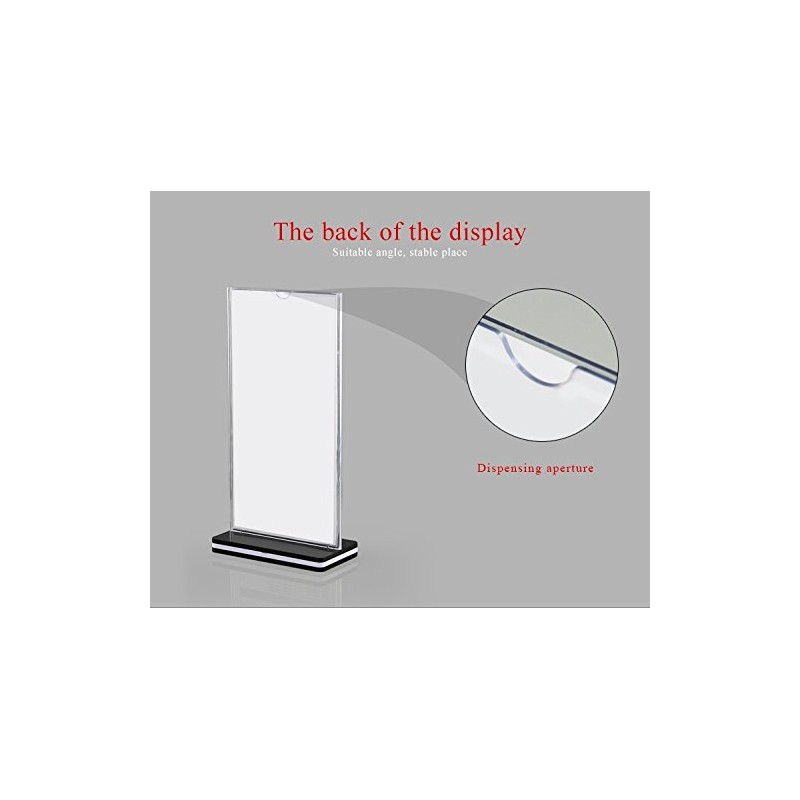 Polmart 3 Piece Tabletop Countertop Card Display Stand, Medium