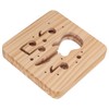 LED Night Light Unique Guitar Hollow Design 3D Wooden Night
