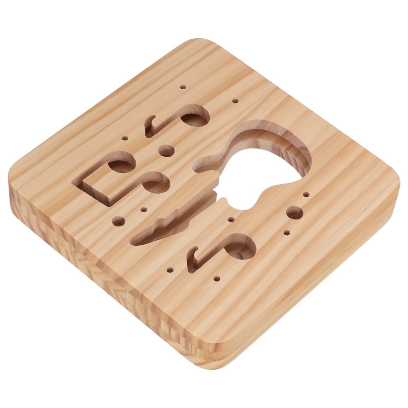 LED Night Light Unique Guitar Hollow Design 3D Wooden Night