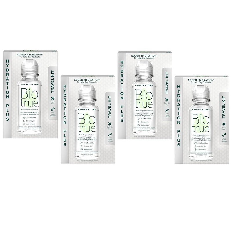 Biotrue 바이오트루 콘택트렌즈 솔루션, 소프트 콘택트렌즈용 다목적 렌즈 케이스 포함,