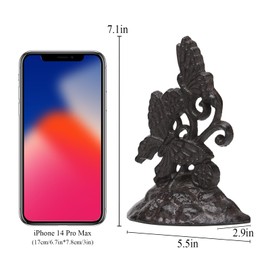 BRASSTAR Cast Iron Door Stopper Butterflies Shape Heavy Duty Door Window Holder Home Office Shop Practical Decoration TQGJPT513