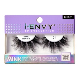 i-Envy False Lashes 3D Mink-Like Plush Impact Natural to Dramatic Vegan Eyelashes