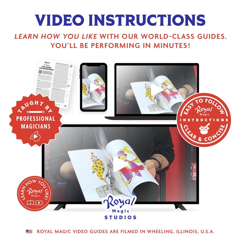 Royal Magic Coloring Book – Classic Magic Trick for Kids