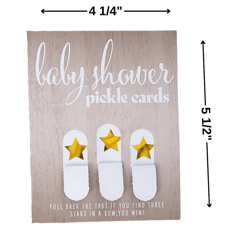 Fun Express Neutral Baby Shower Pickle Cards - 24 Pieces