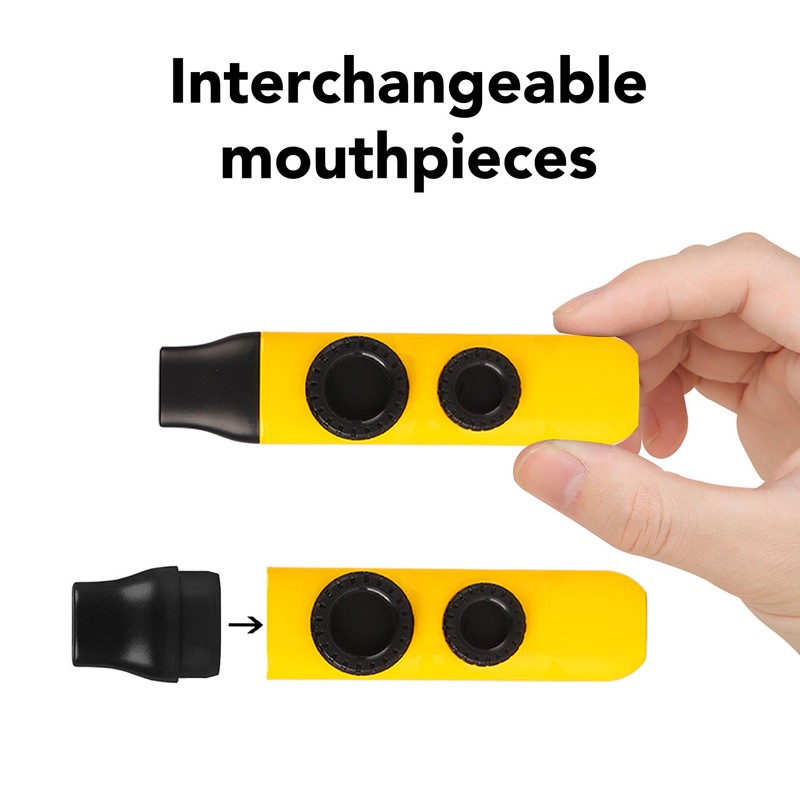 Kazoo Plastic Professional Adjustable Tone Musical Instrument with 10Pcs Flute