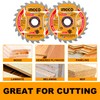 INGCO 2-Pack 165mm Ultra-thin TCT Saw Blade Set 24T, 20mm