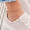 custom craft Silver Anklet Ankle Bracelet 9-11" Italian 925 Sterling