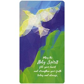 Pictura Holographic Dove on Purple and Green Money Holder Confirmation Congratulations Card