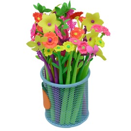 Yansanido Pack of 24 Black Ink Gel Pen Cute Writing Pen for Kids Girls Children Students Teens Gifts