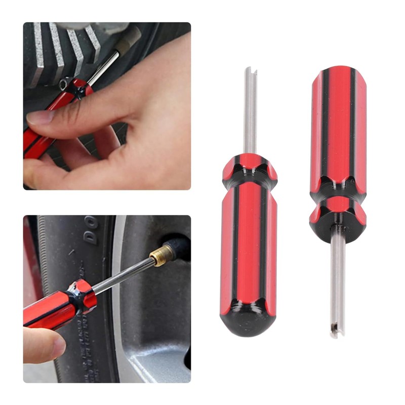 5Pcs Rubber Booted Valve Stem Puller, Tire Valve Core Remover