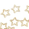 100pcs Star Paper Clips, Cute Star Paper Clips with Plating,