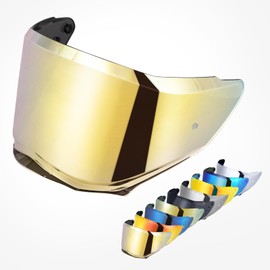VCOROS Helmet Face Shield for Sedici Duale Mips Helmet Visor Mips Parlare For SEDICI Duale Forged Carbon Helmets Replacement (REVO-Gold)