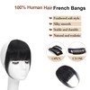 Clip in Bangs Synthetic French Bangs Hair Clip Fake Bangs
