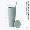 Simple Modern Plastic Matte Studded Tumbler with Lid and Straw