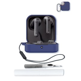 generic Silicone Case Compatible with CMF by Nothing Buds Pro2 with Keychain,Cleaning Kit and Lanyard, Soft Protective Shockproof Cover Wireless Earbuds CMF by Nothing Buds Pro 2 2024 -Blue