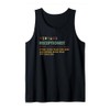 Vintage Receptionist Definition Front Desk Clerk Tank Top