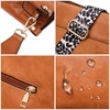 Women Shoulder Crossbody Bag Vintage Handbags Purse with Leopard Guitar