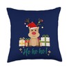 Reindeer santa Throw Pillow