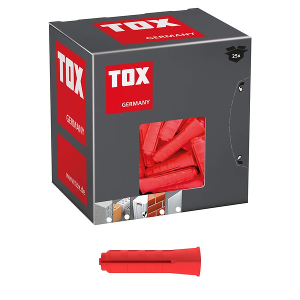 TOX Porous Concrete Fixing Ytox 10 x 55 mm, 1 Box Pack (25 Pieces), 096100041