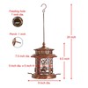 Westcharm Solar Bird Feeder for Outdoors Hanging | Waterproof Wild