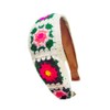 OUTVIE Bohemian Sunflower Crochet Headbands Handmade Knitted Non-slip Elastic Vacation