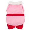 Dog Pink Elf Costume for Pets Party Winter Warm Clothes