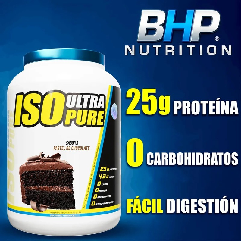 Proteína ISO Ultra Pure de BHP Nutrition en Polvo, 908